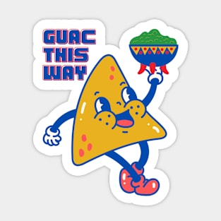 Guac This Way Sticker